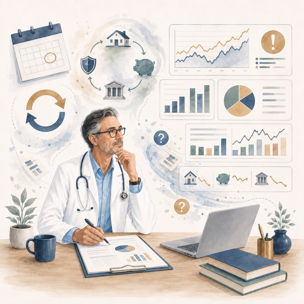 Médecin libéral qui ne revoit pas régulièrement ses placements.
